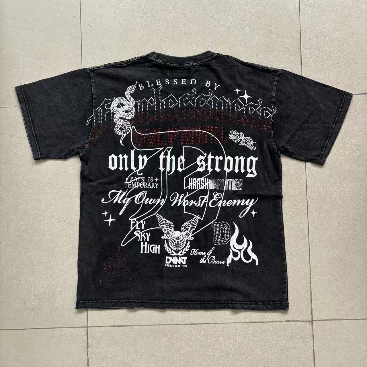 images/r3bel-mens-only-the-strong-rhinestone-cropped-tee-2110-2108/04.jpg